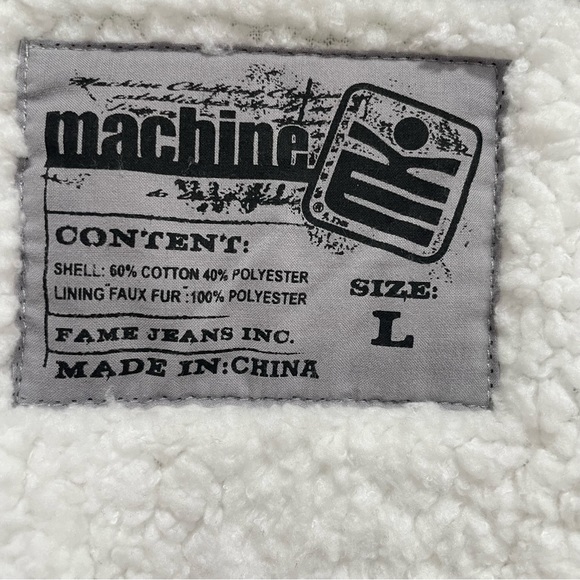 Machine Clothing Company’s white/black/gray striped Sweater S: L - Picture 3 of 6